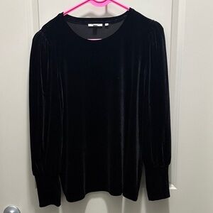 Chico's Black Velvet Blouse